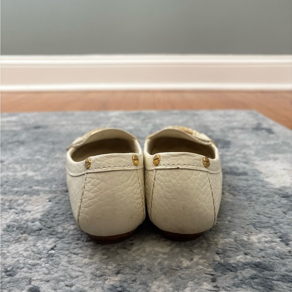 Tory Burch Leather Whipstitch Trim Loafers, Women’s 8M, Bone - Picture 7 of 15